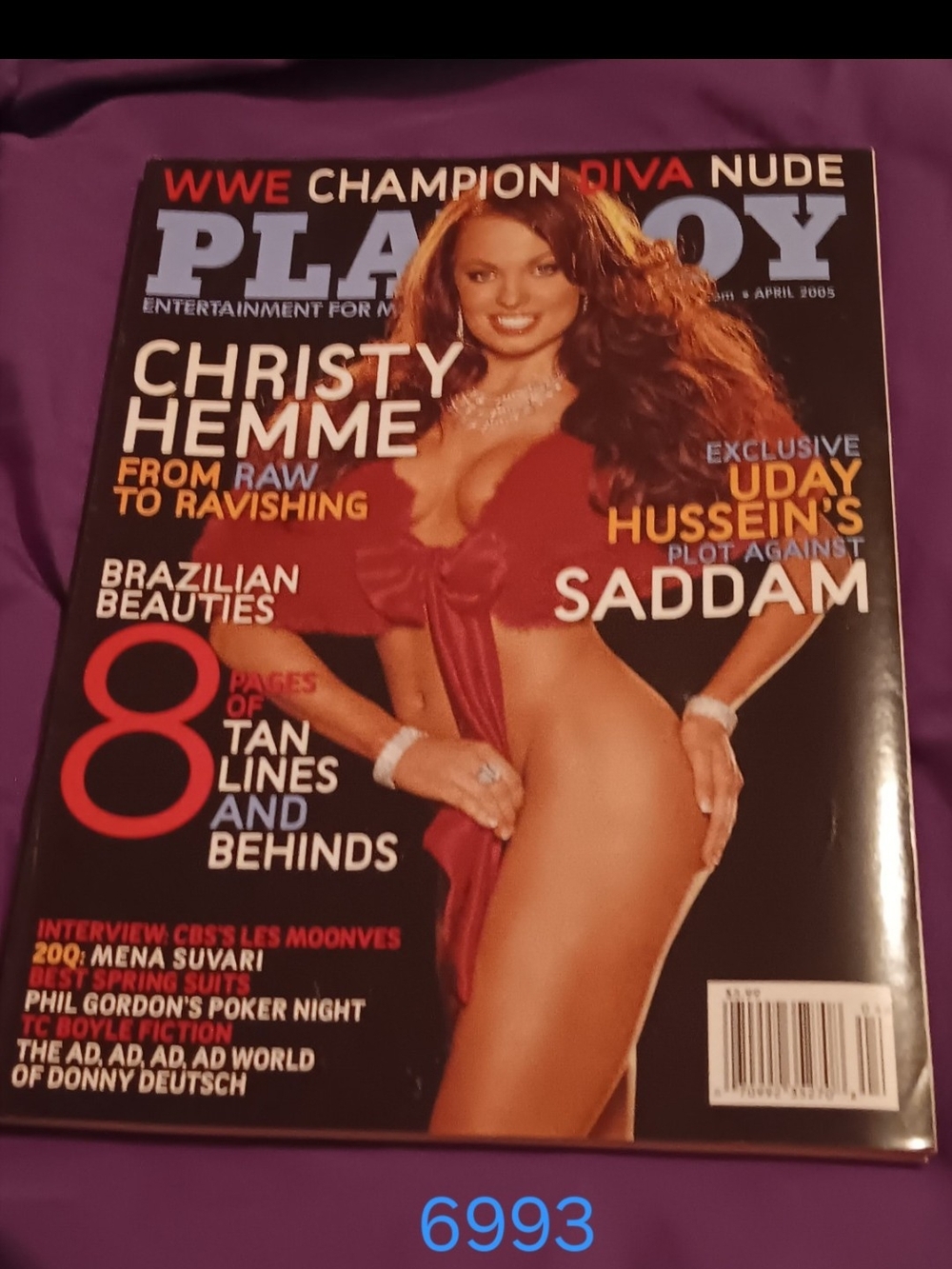 3 Playboy Magazines Dated 2005